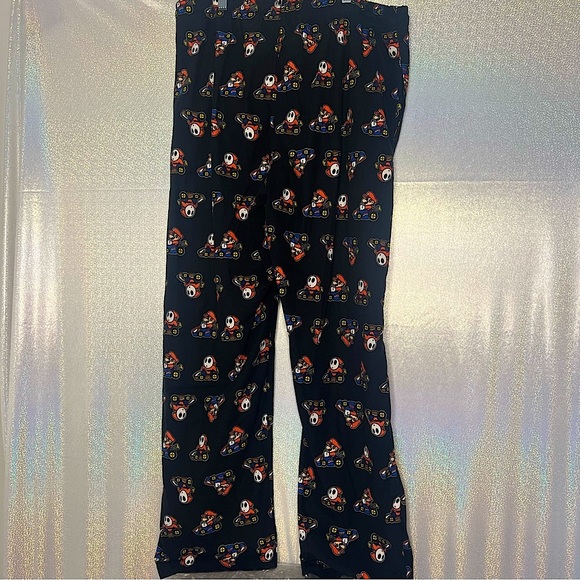Nintendo Other - Super Mario pants pjs soft black video game lover Mario ghost gamer nerdy cute